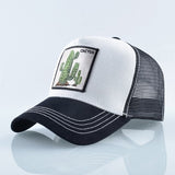 Summer Breathable Mesh Hats Men Women Cactus