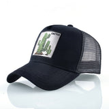 Summer Breathable Mesh Hats Men Women Cactus