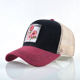 Summer Breathable Mesh Hats Men Women Cactus