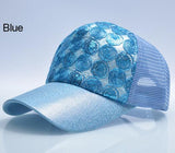 Girl Sun Flashes Hip Hop Trucker Hat
