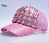 Girl Sun Flashes Hip Hop Trucker Hat